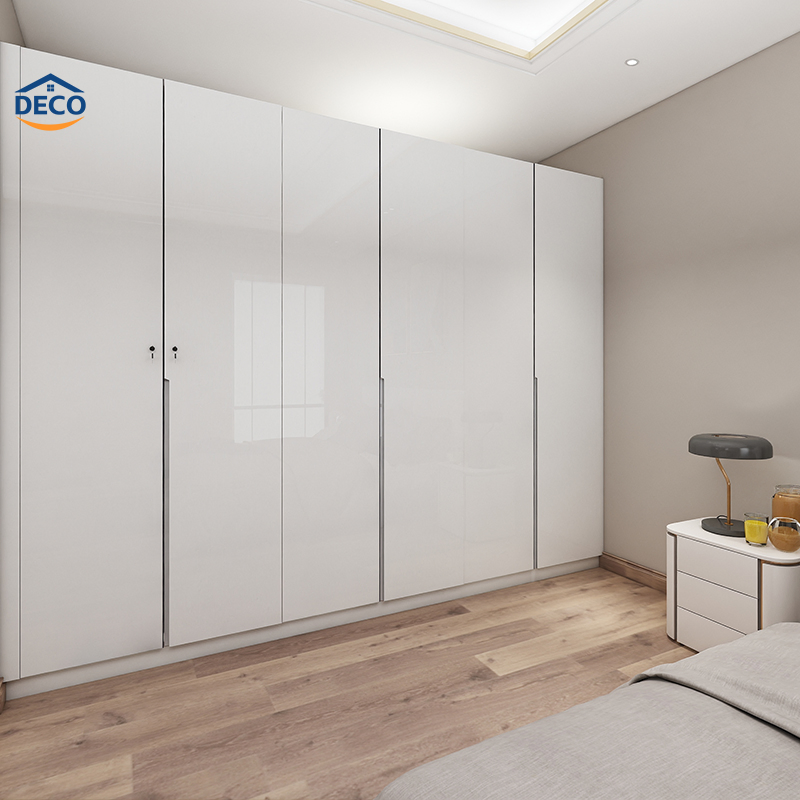 New Product Wooden Dressing Table Bedroom Standing Sliding Door Wardrobe with Mirror