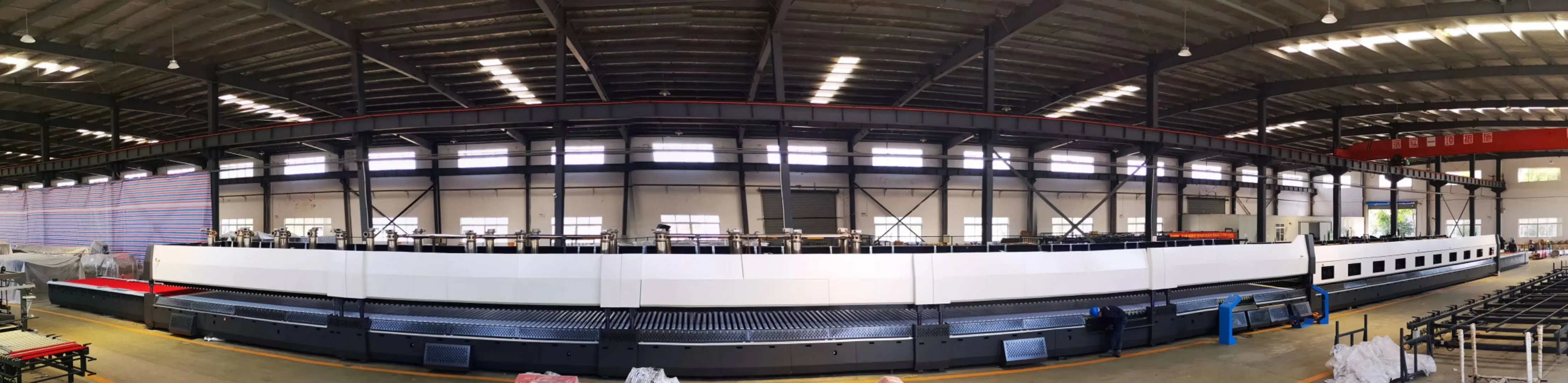 Southtech New Generation High Efficient Energy Saving Passing Tempered Flat Glass Manufacturing Equipment with Latest Vortech Convection System for Sale