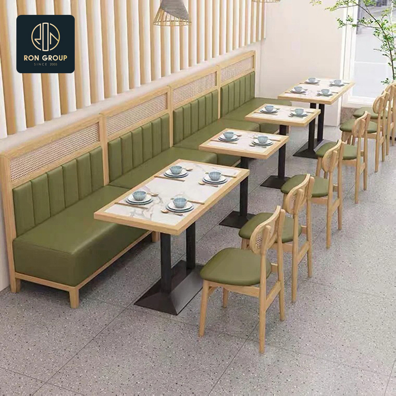 Wholesales Restaurant Coffee Shop Table Fast Food Modern Wood Dining Furniture