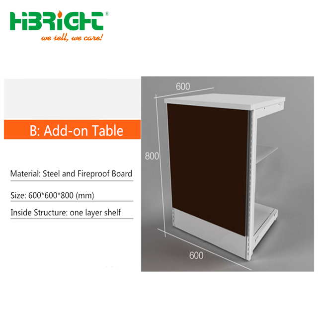 Convenience Store Quick Checkout Table Multifunctional Metal Cash Counter