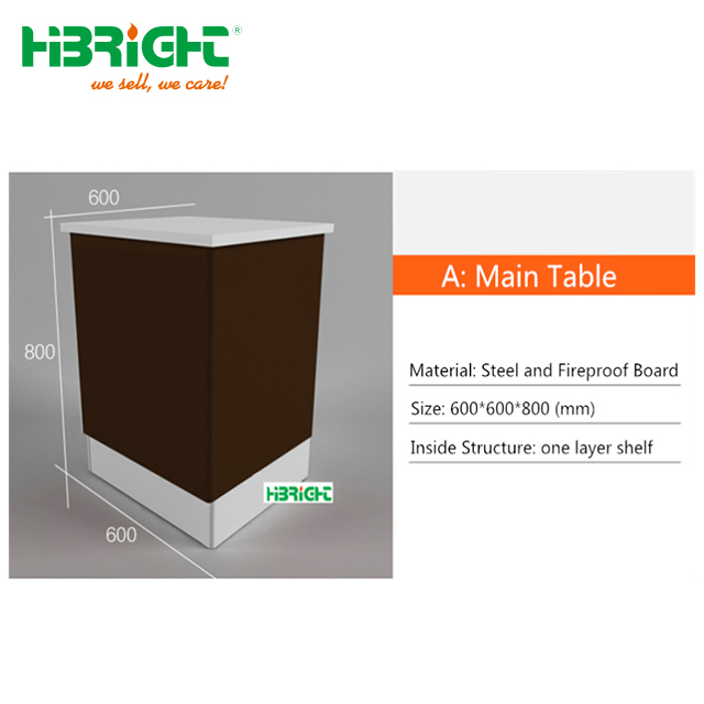 Convenience Store Quick Checkout Table Multifunctional Metal Cash Counter