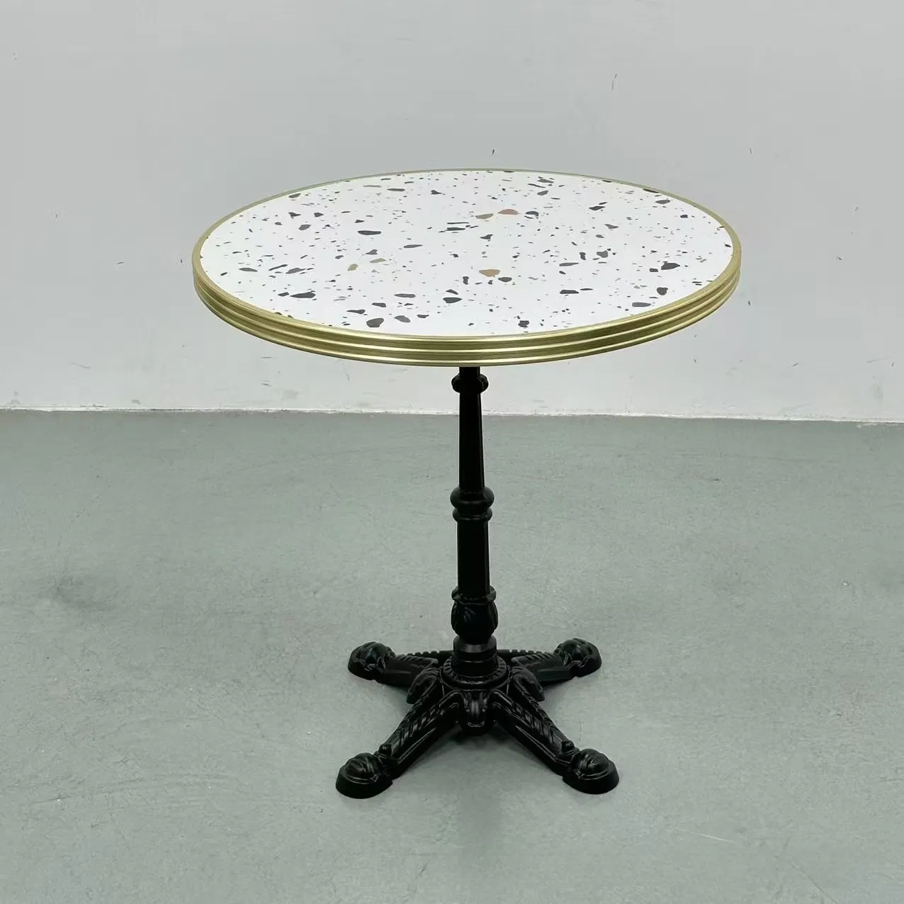 French Style Commercial Restaurant Table Chair Outdoor Rattan Furniture for Cafe Homestay Balcony Courtyard