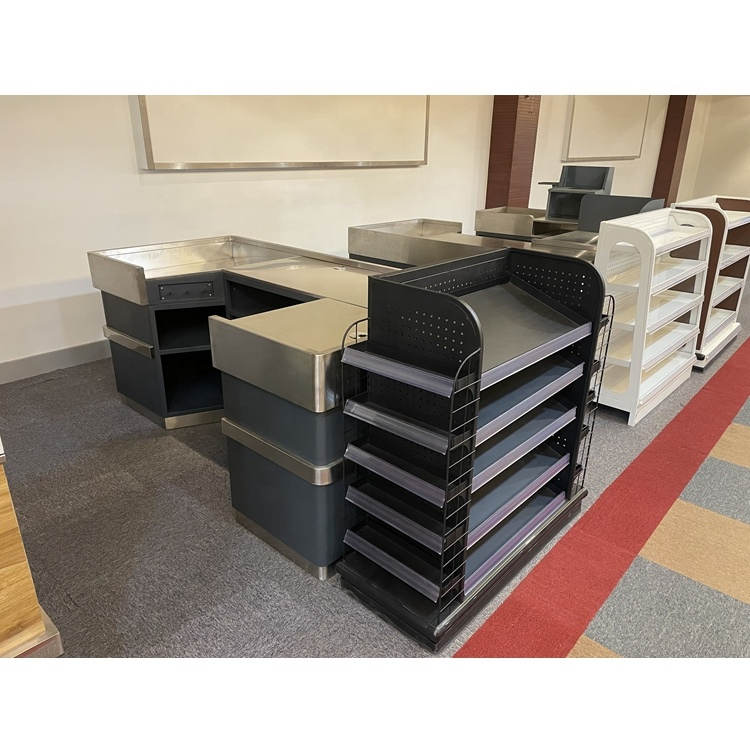 Checkout Counter Quick Checkout Stainless Steel Surface
