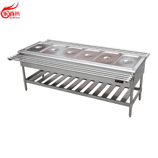Electric 4 Pan Bain Marie Food Warmer