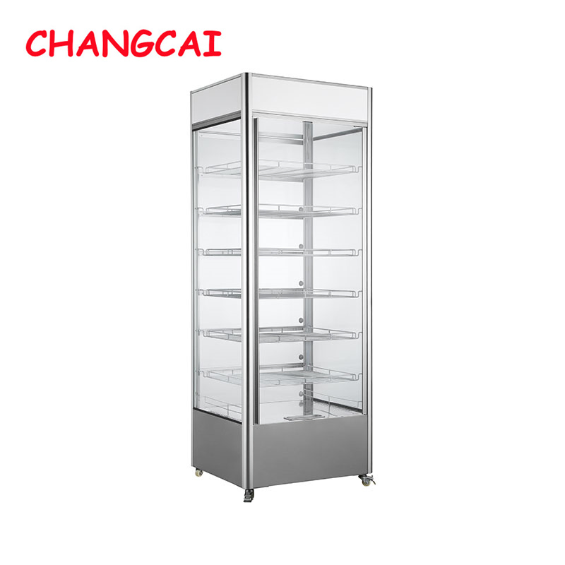 Cc-130L-1 Electric Commercial Use Glass Door Hot Food Snack Warmer Heater Display Showcase Price