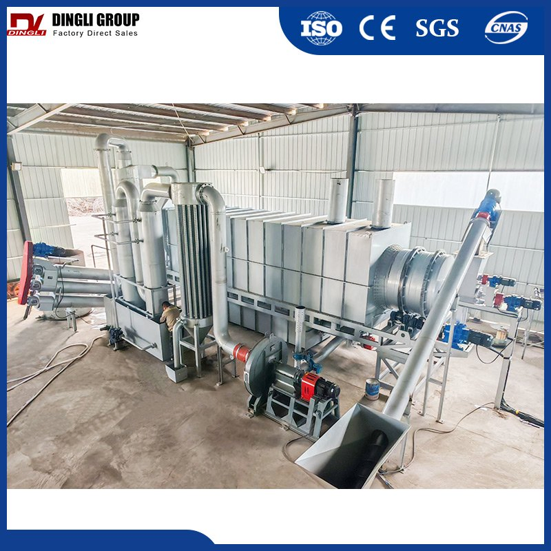 Heat-Efficient Continuous Bamboo Pyrolysis Carbonization Equipment for Industrial Use