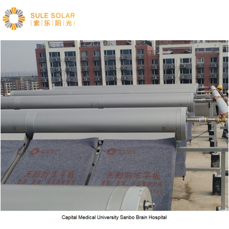 Flat Plate Collector Stainless Steel Tank Pump-Free Solar Domestic Hot Water Heating Systems