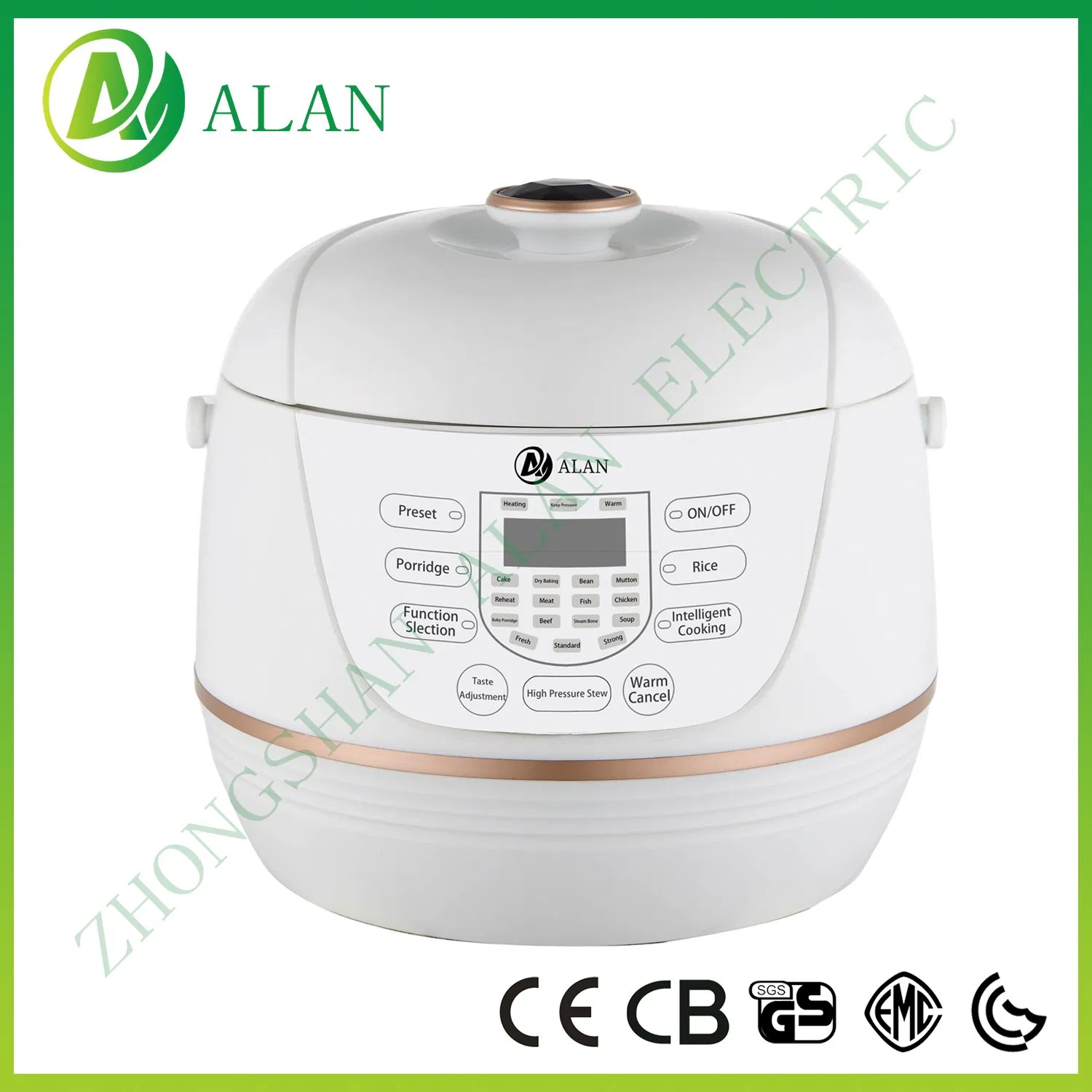 Inquire About Hot Sale Multi Cooker Pot 3/4/5/6/8/10/12 Ql Electric Small Nonstick Heating Multifunction Pressure Cooker Stainless Steel Housing