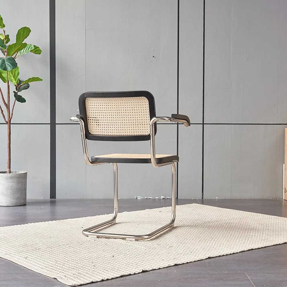 Outdoor Leisure Dining Set Modern Fast Food Restaurant Table Rattan Chair