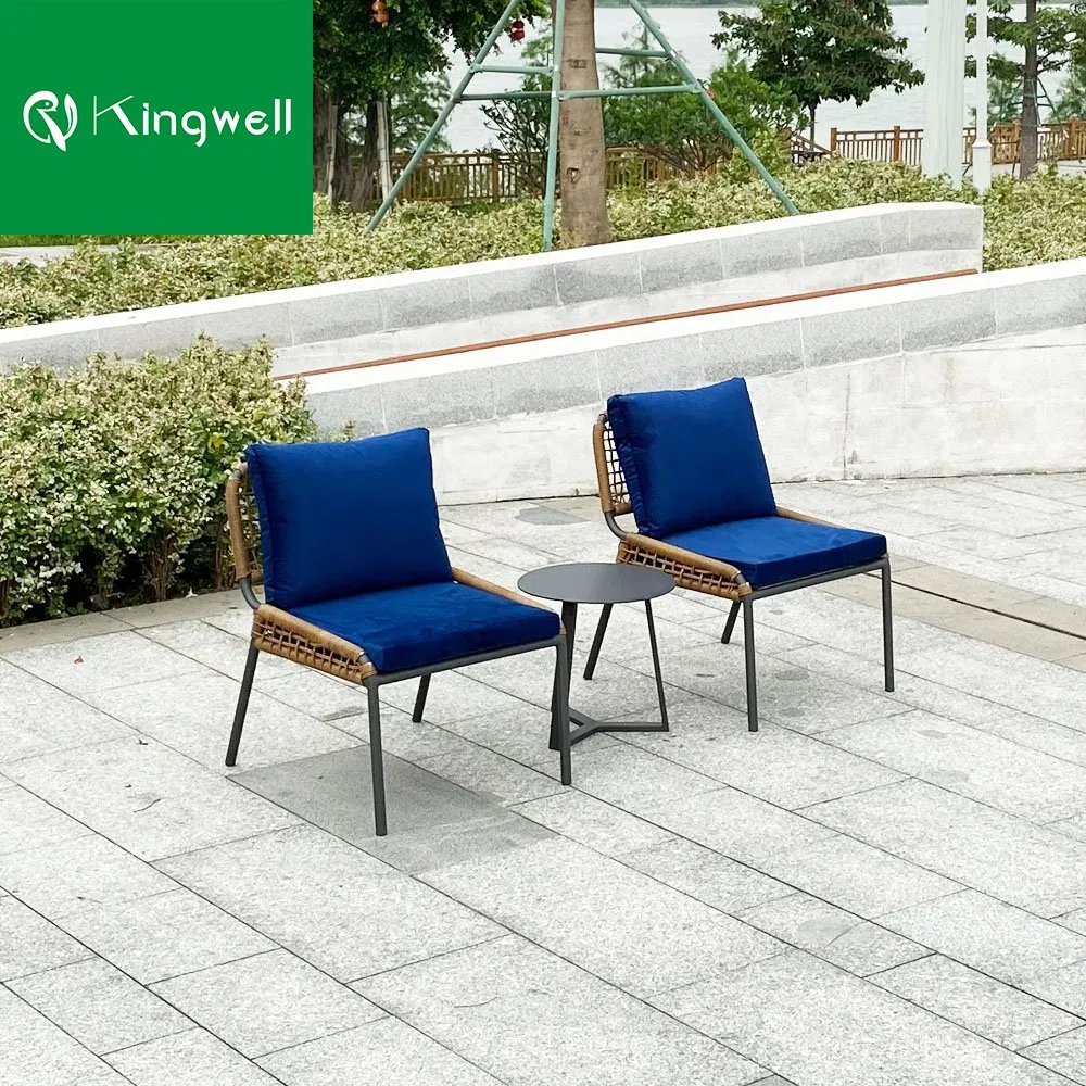 China Factory Sell Poly Rattan Dining Restaurant Fast Food Cafe Dinner Coffee Bistro Tables Set Outdoor Furniture