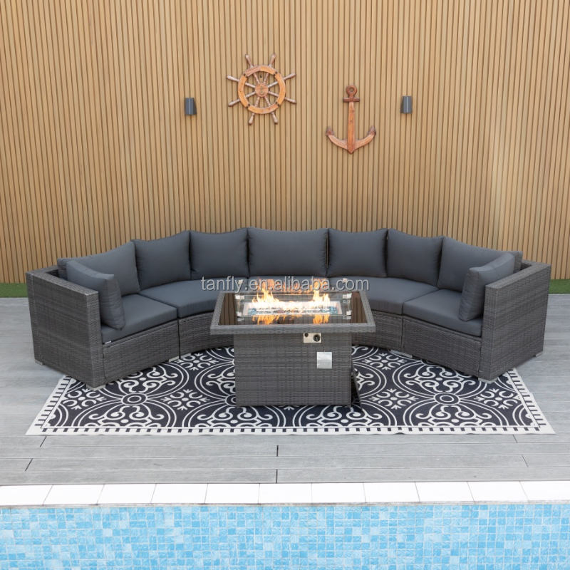 Modern Durable Outdoor Patio Sofa Set for Hotels Lounges and Courtyards Garden Furniture