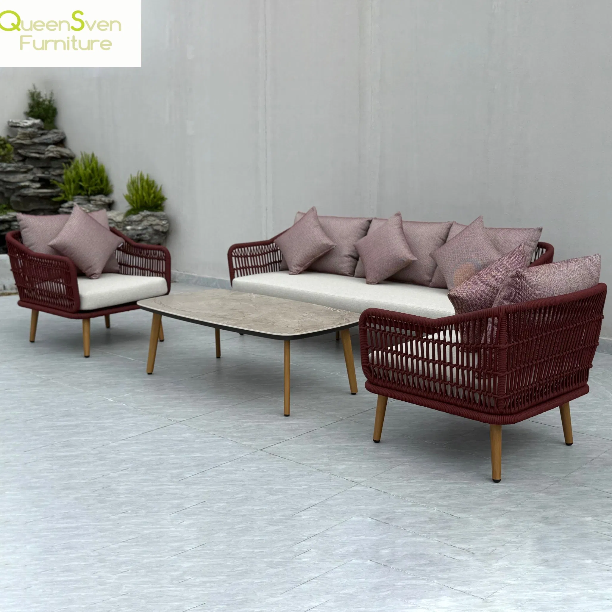 New Wicker Rattan Sofa Sets Outdoor Garden Sofa Hotel Lobby Patio Furniture