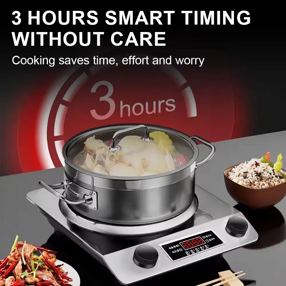 3500W Electric Household Restaurant Hot Pot Fried Concave Electromagnetic Induction Cooker