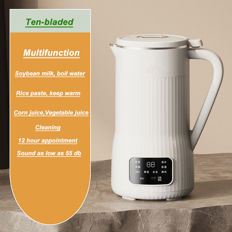 Soya-Bean Milk Electric Juicer Blender Rice Paste Makers Hot Soup Maker with Self Cleaning Function