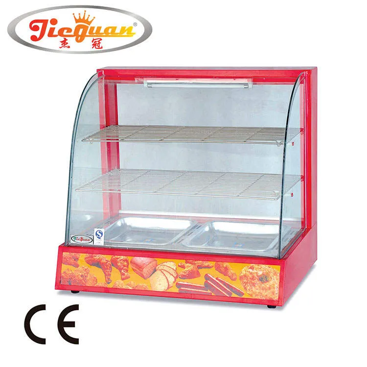 Electric Curved Glass Warming Showcase