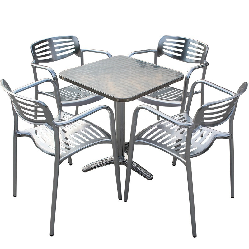 Modern Design Outdoor Garden Aluminium Metal Base Chair Furniture for Restaurant Hotel