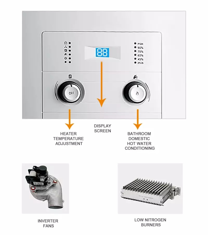 Home Centralized Heating Gas Boiler Systems for Large Villas &amp; Detached Houses