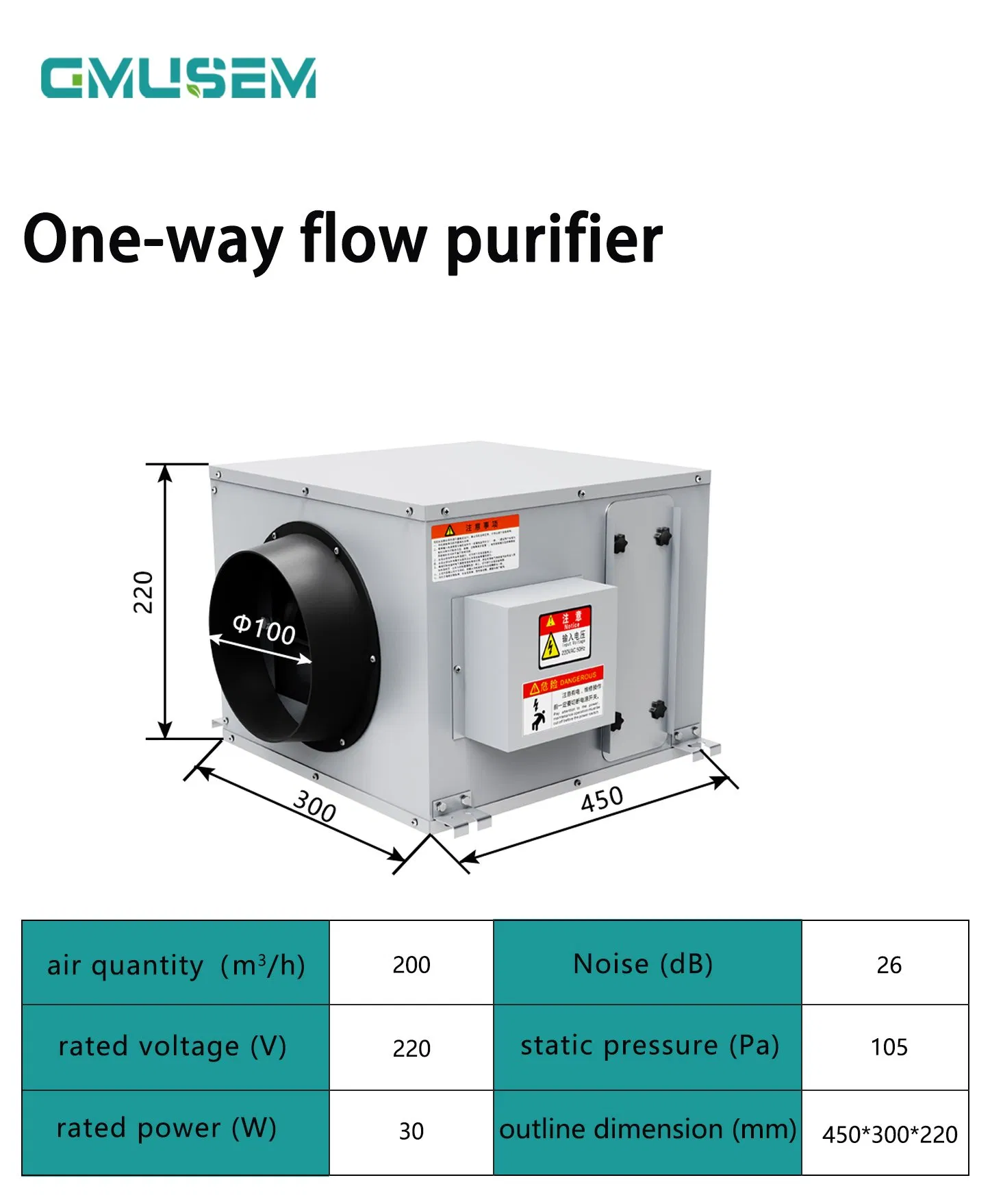 200cfm Home Smart Ventilation System Fresh Air System for House Silent Indoor Erv Heat Recovery Ventilation Air Handling Unit