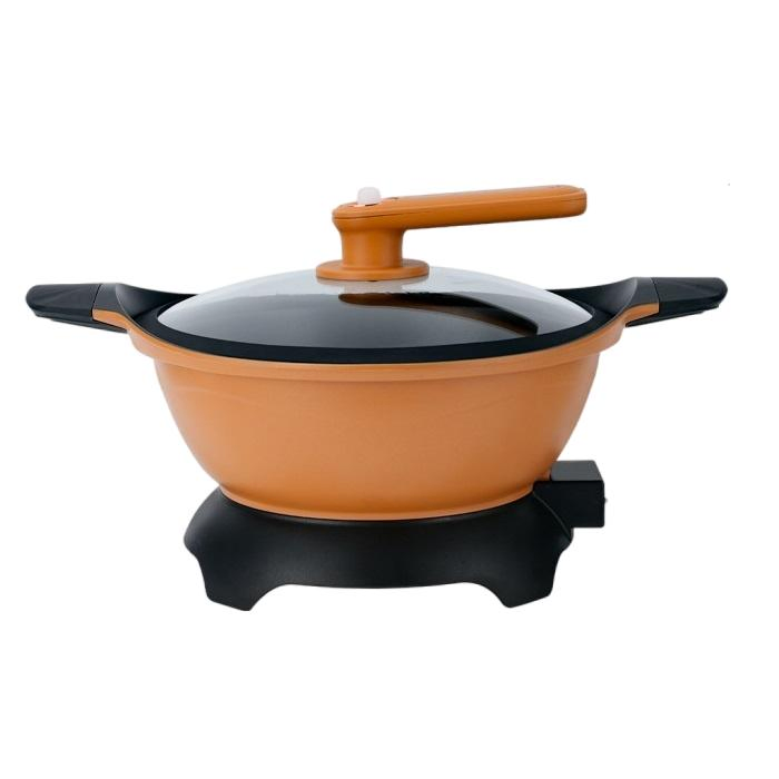 Frying Pan Non Stick Electric Multifunction Deep Dish Round Electric Frying Pan