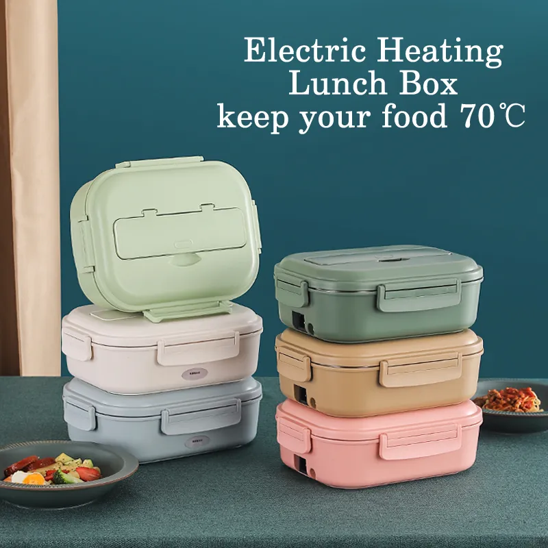 Portable Custom Office Rechargeable Electric Heating Food Warmer Bento Box
