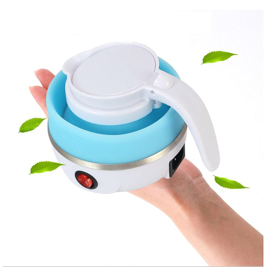 Hot Sell High Quality Portable Household Retractable Folding Small Electric Kettle Travel Folding Food Grade Silicone Electric Kettle