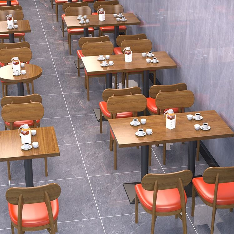 Fast Food Wood Dining Table and Chair Cafe Sofa Restaurant Furniture