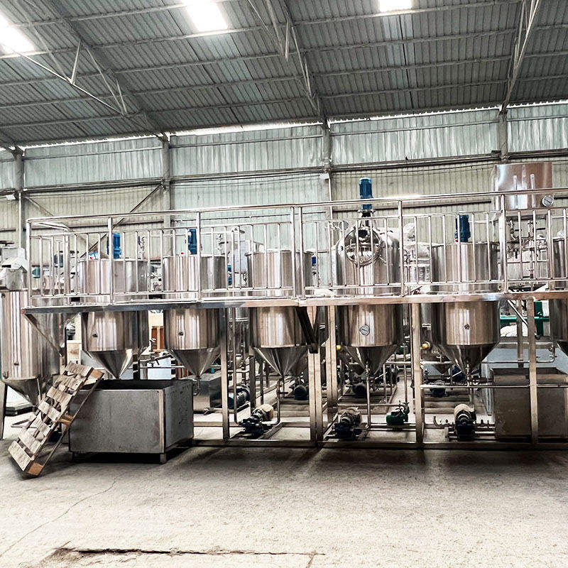 Fully Automatic Small Scale Oil Refinery Equipment Mini Vegetable Oil Refine Production Line