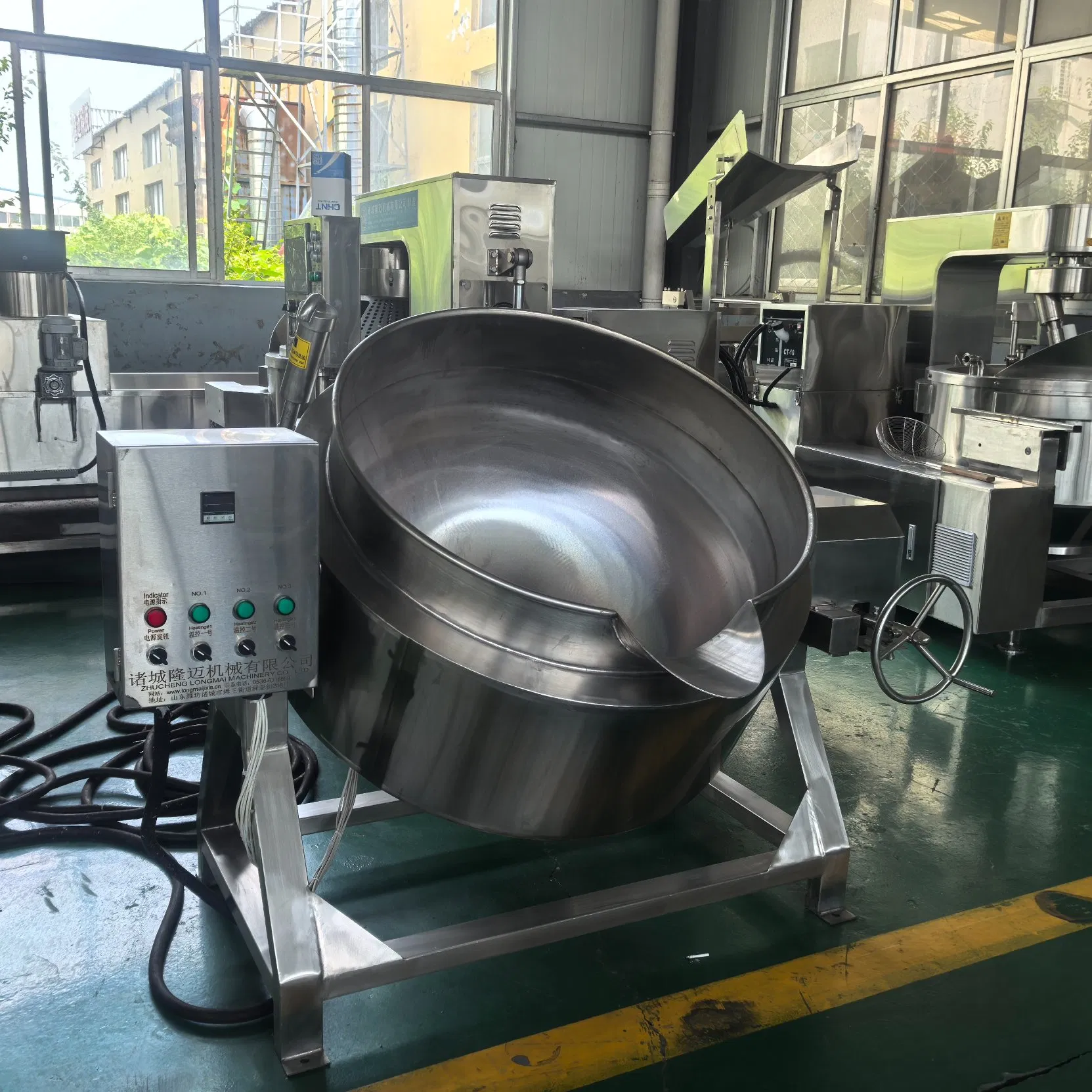 100L 200L 300L 400L 500L Stainless Steel Industrial Electric Pressure Cooker