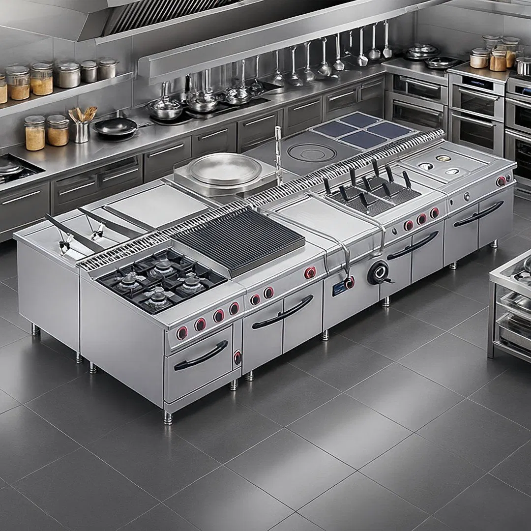 Fully Customized Commercial Kitchen System for Hotels Including Planning Equipment Selection and After Sales Support