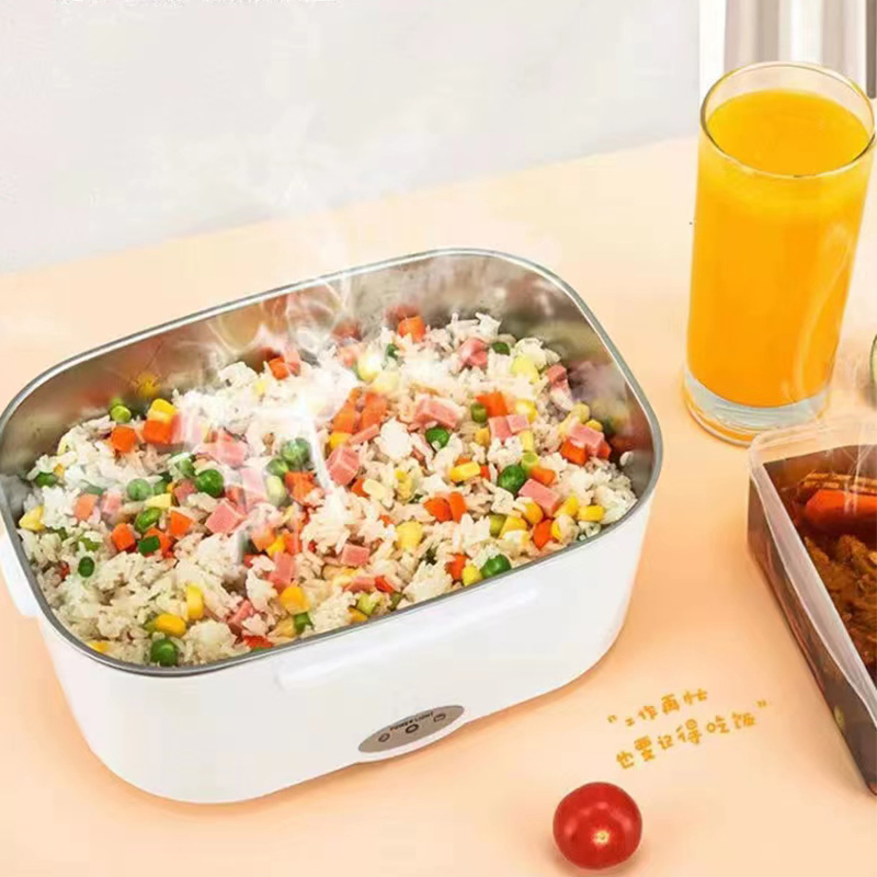 Multifunctional Car and Home Electric Heating Stainless Steel Lunch Box