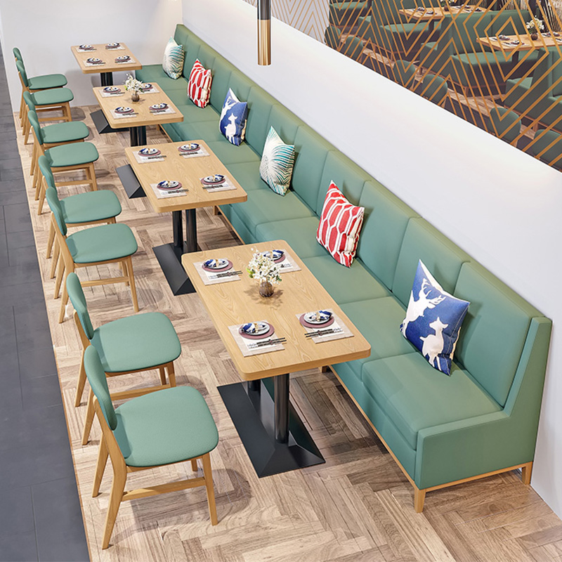 Xijiayi Modern Leather Booth Seating for Restaurant Lounge and Dining Area