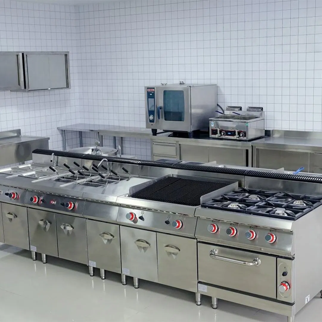 Integrated Commercial Kitchen System for Cooking Holding and Cleaning in Food Service Operations