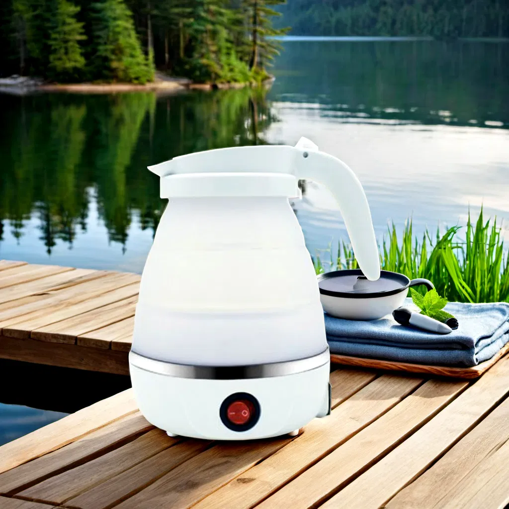 Travel-Sized Electric Kettle Lightweight Silicone Kettle for Convenient Use
