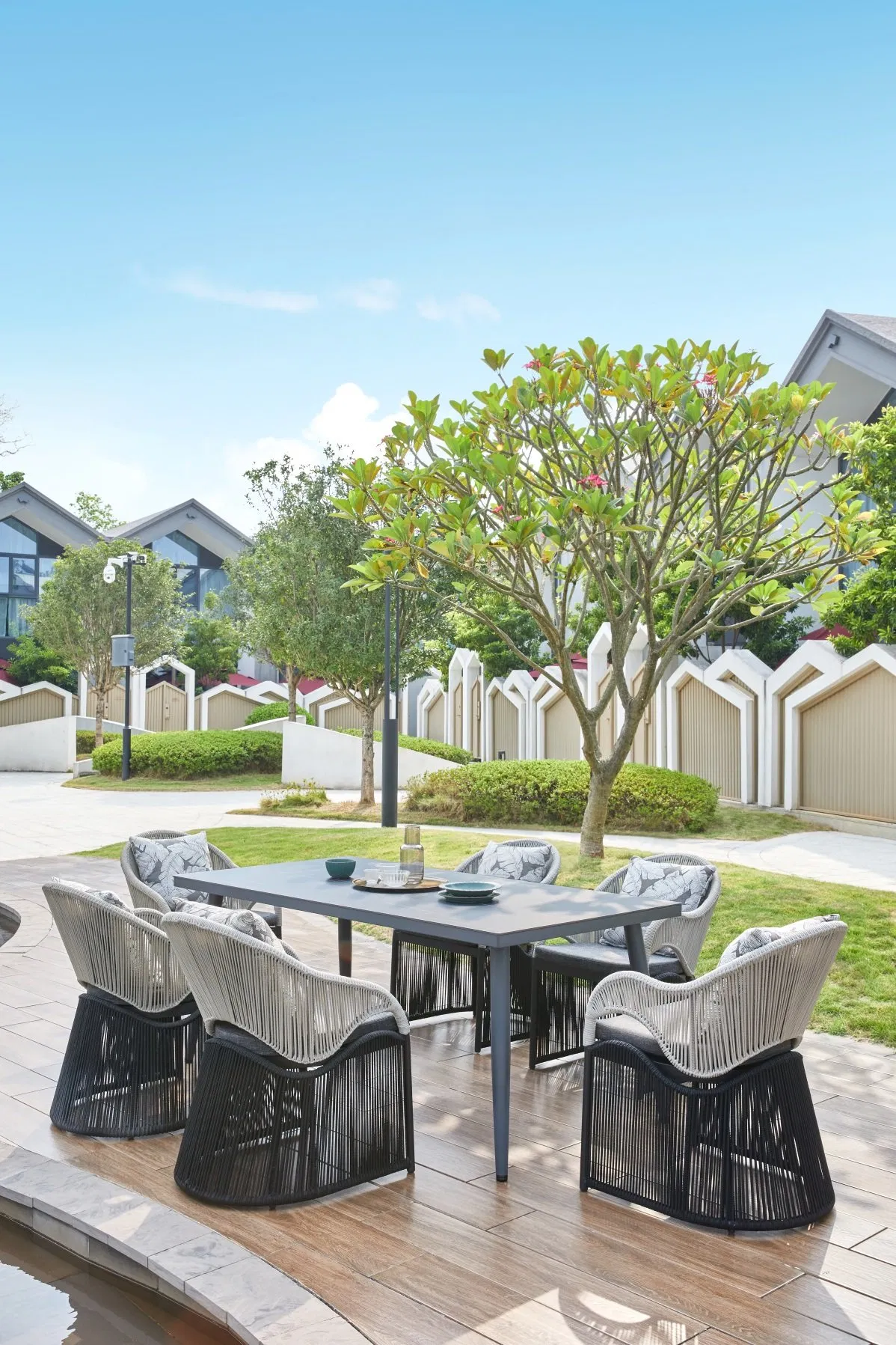 Bistro Patio Garden Furniture Dining Outdoor Restaurant Table and Chair Sets