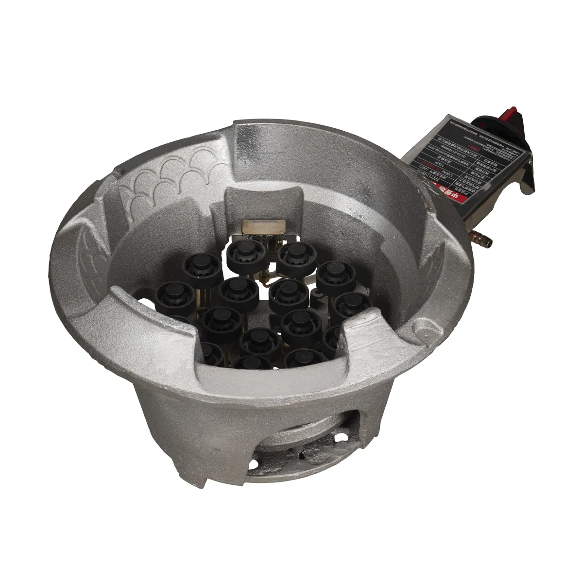 Outdoor Portable Gas Stove with Electronic Ignition and Cast Iron Surface