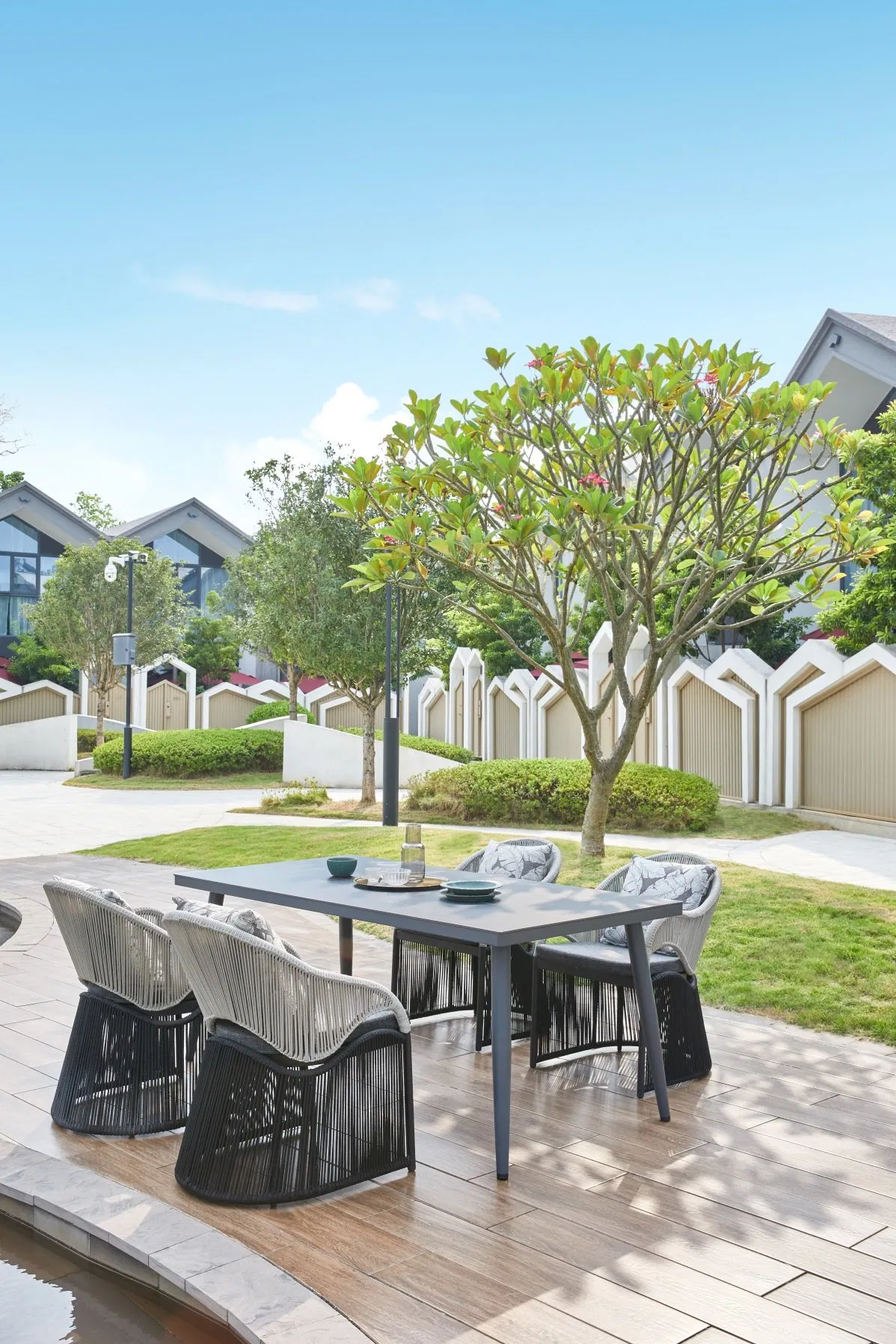 Bistro Patio Garden Furniture Dining Outdoor Restaurant Table and Chair Sets