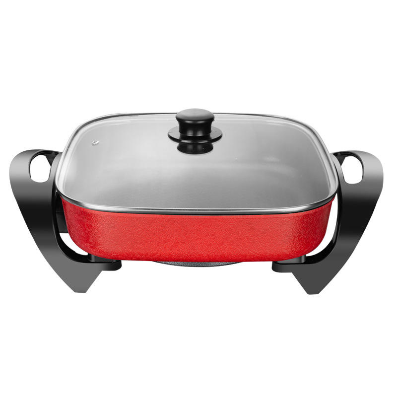 Multi Function Electric Fry Pan China Hongshuangxi Hong Shuang Xi Electric Frying Pan Multifunction Electric Pan Health Hot Pot Pan Ghana Nigeria Africa Market