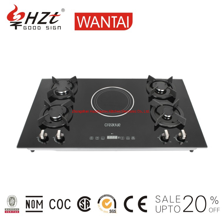 4 Gas 1 Electric Built-in Cooking Portable Gas Range Stove