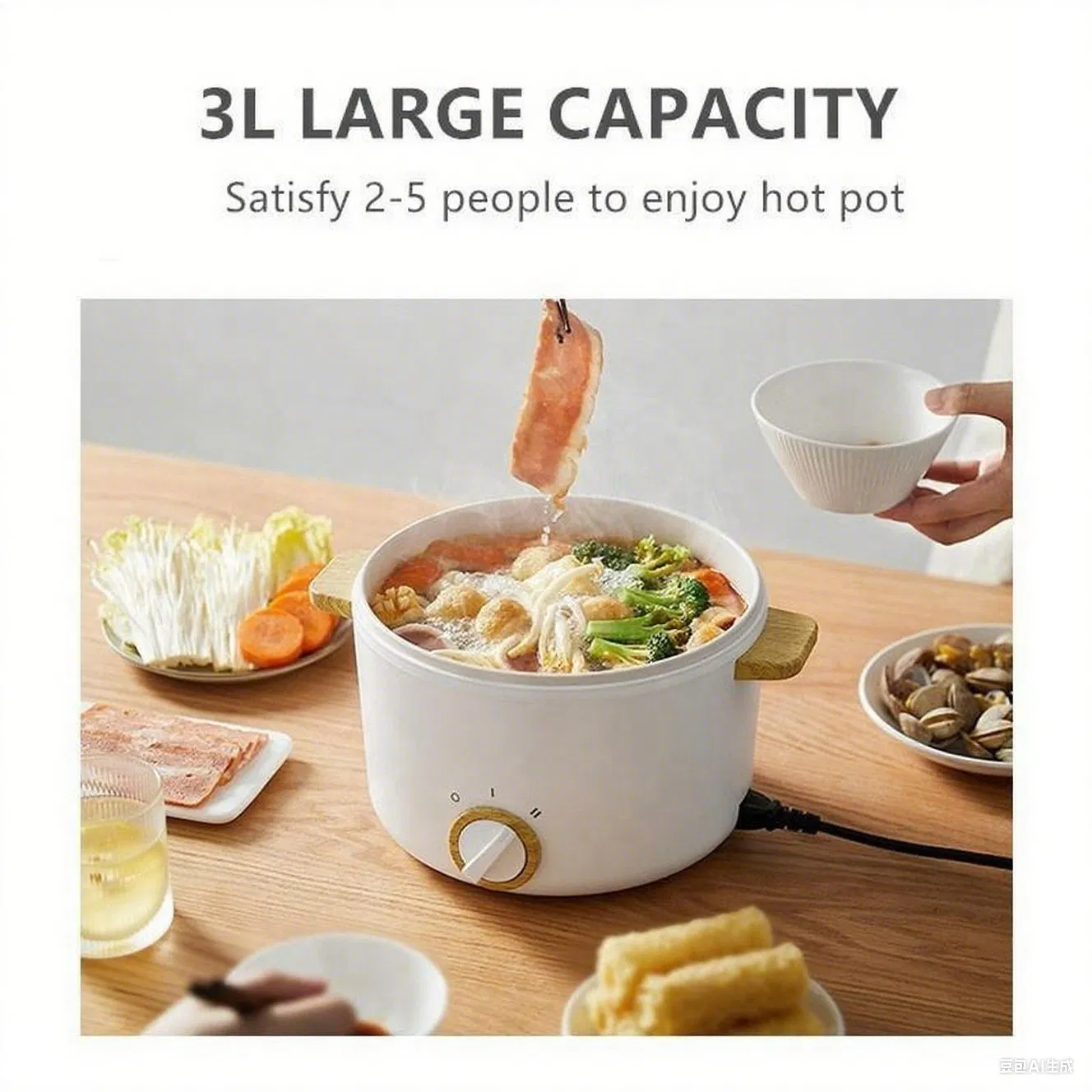 Multi Function Cooker Mini Electric Rice Cooker Frying Pan Mini Food Cooker Hot Pot Cooking Pots Non Stick Coating