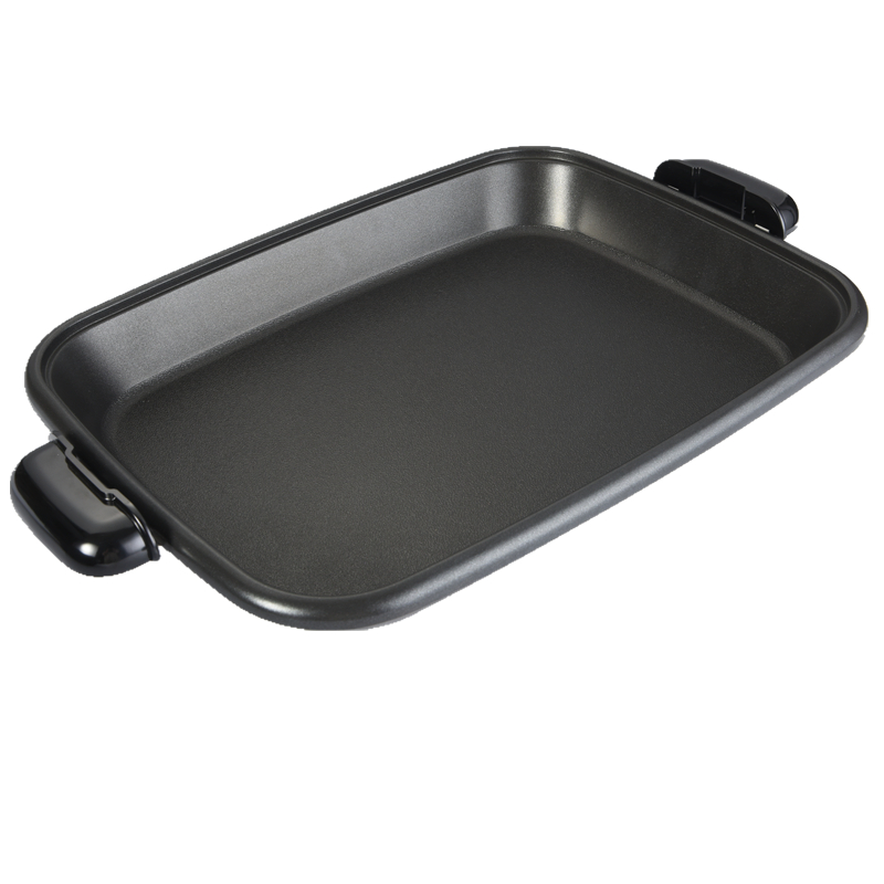 1800W Korean Grill Pan Electric Skillet Frying Pan Electric Round Grill