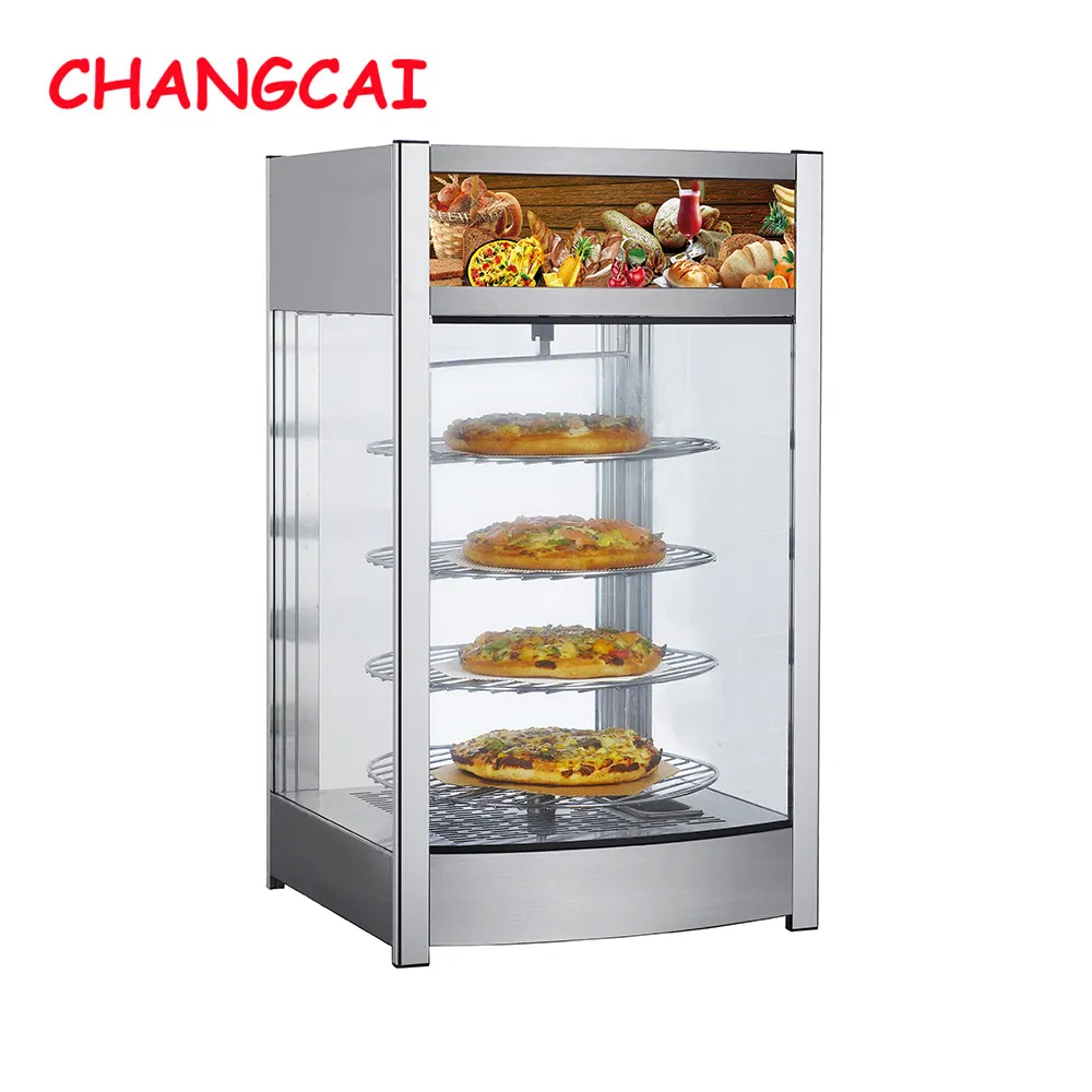 Cc-130L-1 Electric Commercial Use Glass Door Hot Food Snack Warmer Heater Display Showcase Price