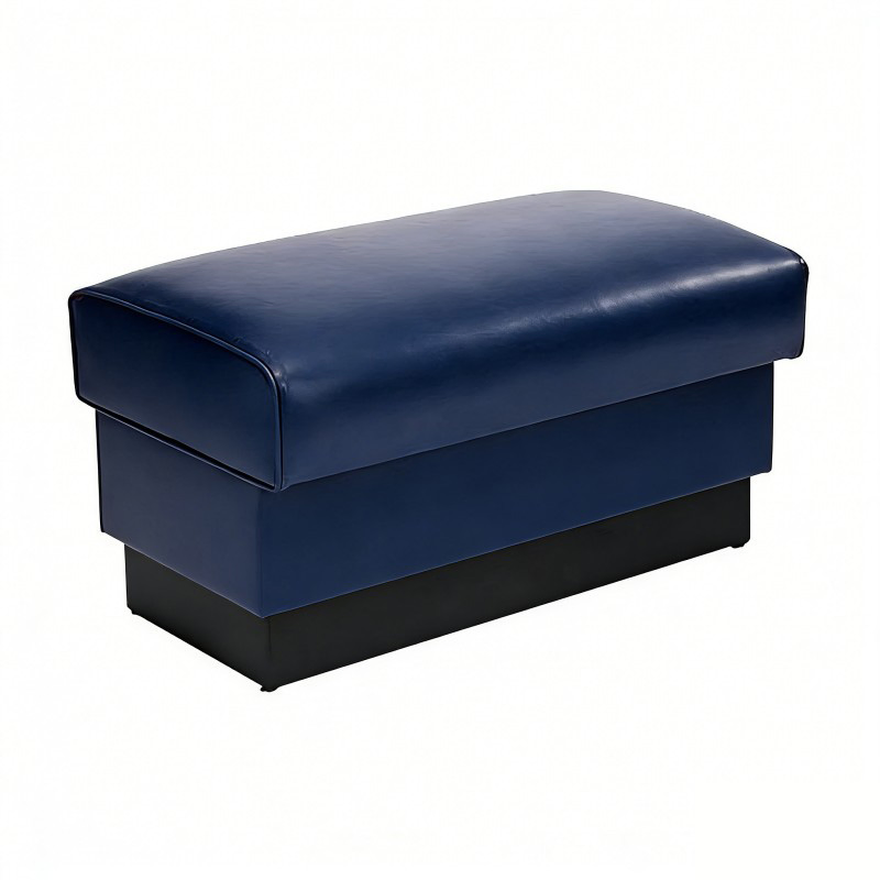 Space Saving Stylish Gray Leather Wood Wooden Frame Base Sofa Modern Restaurant Booth Seating