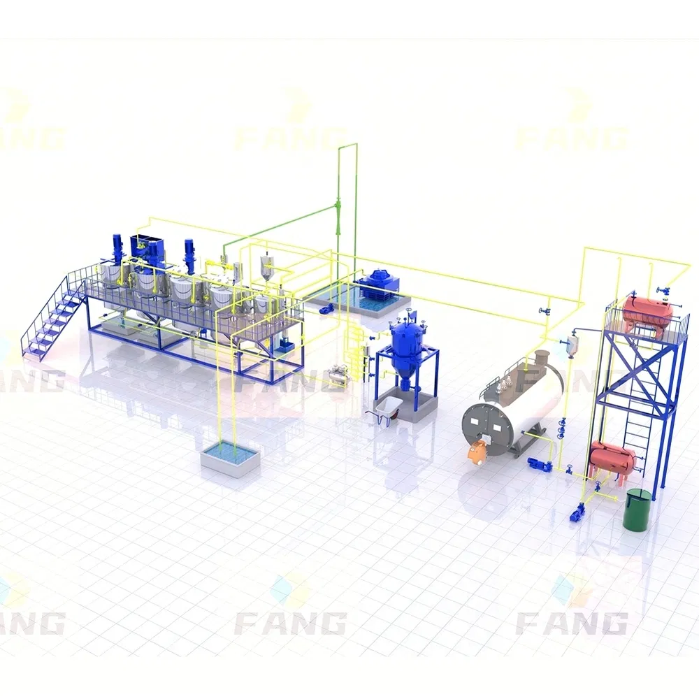 Automatic 10td Cooking Oil Refining Plant Equipment for Medium-Sized Enterprises