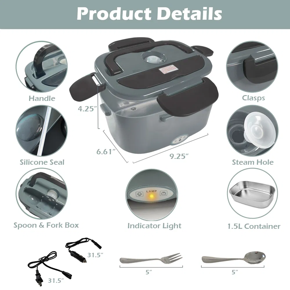 Electric Lunch Box Feature 1