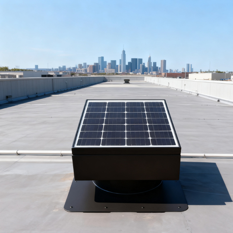 China Supply Vent Goods Air Conditioner Solar Powered Ventilator Industrial Roof Exhaust Fan New-Solar Energy Systems