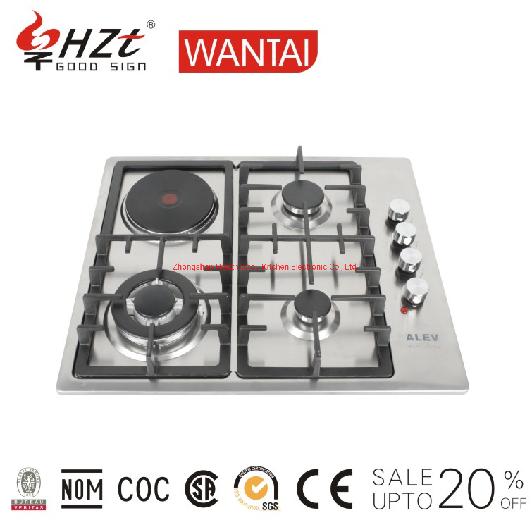 4 Gas 1 Electric Built-in Cooking Portable Gas Range Stove