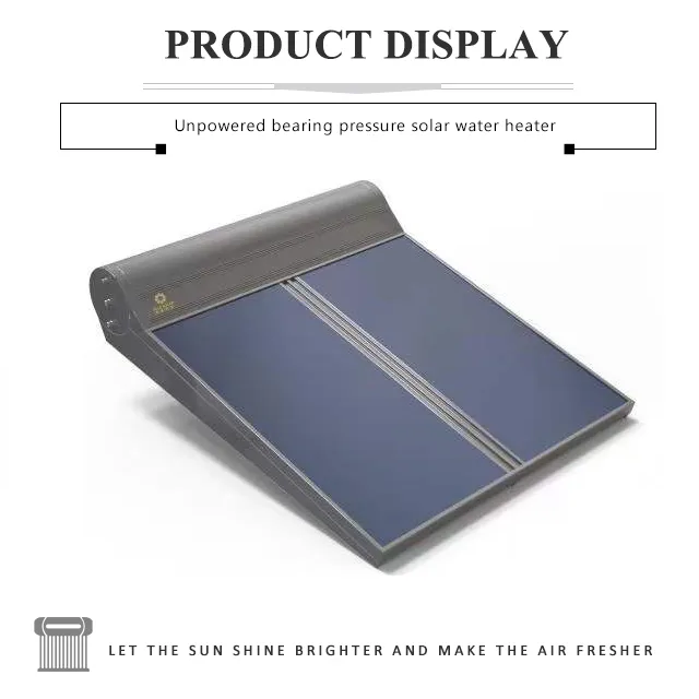 Commercial Solar Flat Plate Collector Water Heating System
