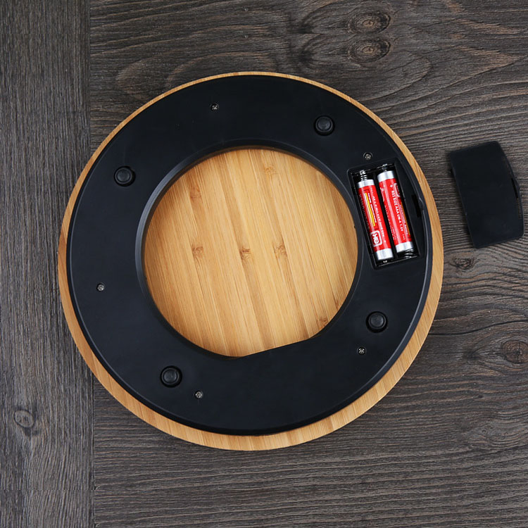 Natural Bamboo Platform Mechanical Household Digital Weighing Portable Electronic Measuring Scale