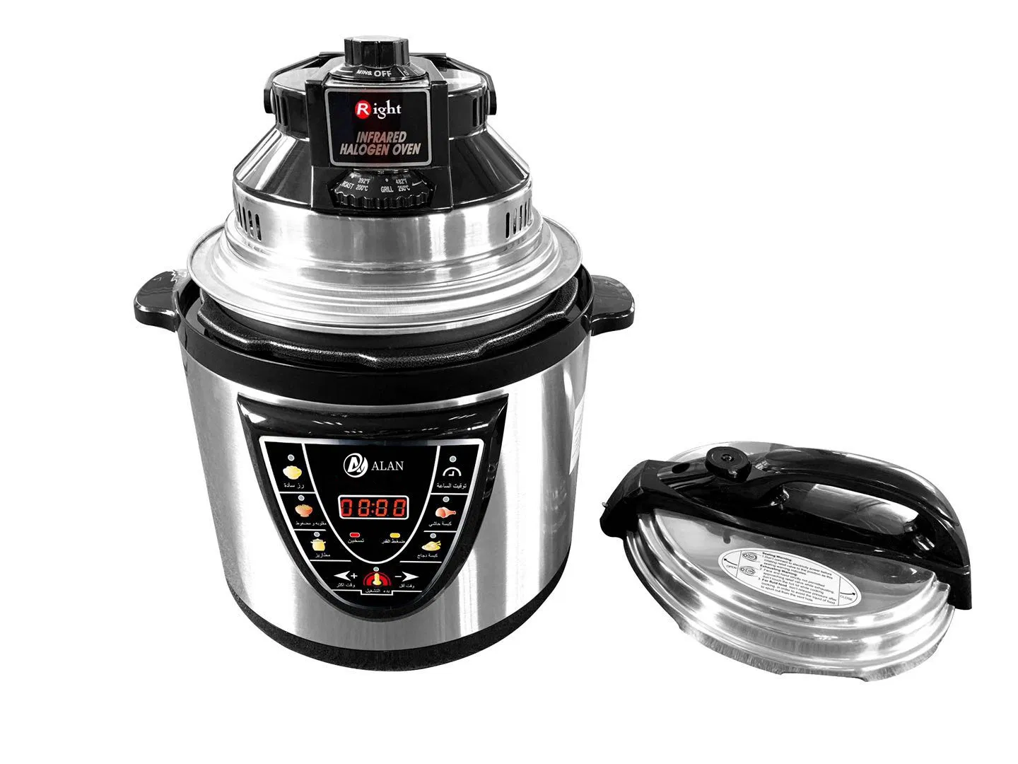 Same Home Master/Fuma Electric Pressure Cooker 4-12L CB EMC Gcc Certificate with Air Fryer Rice Cooker Zhongshan Alan Factory Price for Wholesale