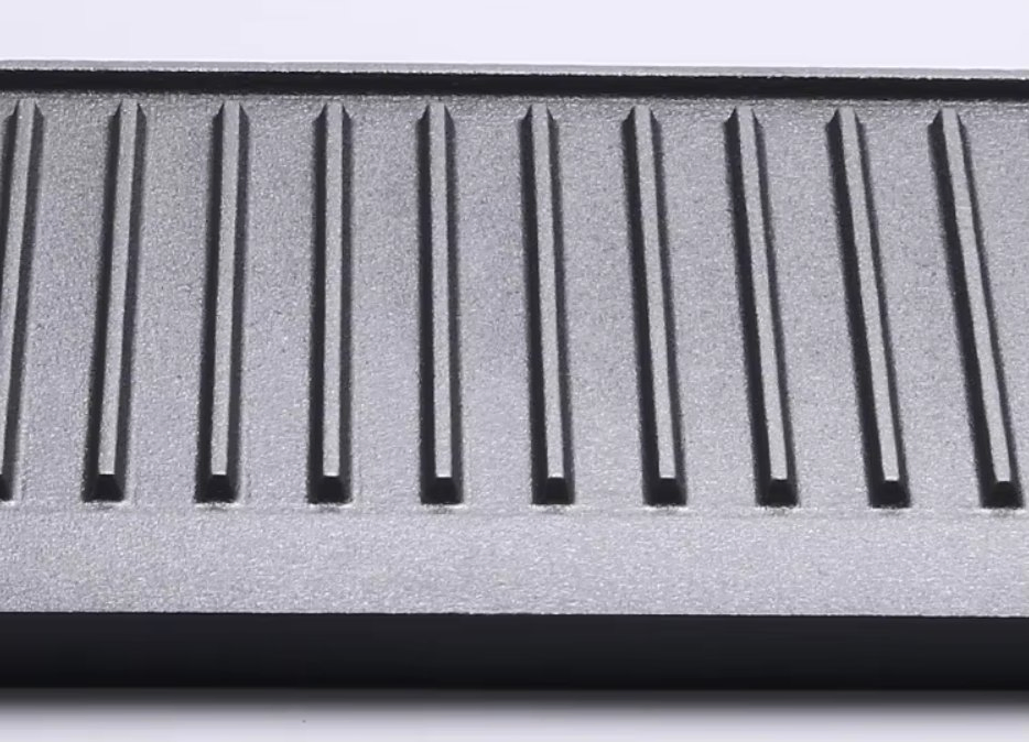 Food Safe Preseasoned Cast Iron Grill Pan for Gas and Electric Stoves